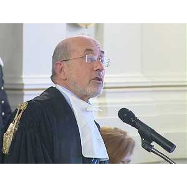 Umberto Zuballi (Presidente TAR) interviene alla cerimonia inaugurale dell'Anno giudiziario del TAR-Tribunale Amministrativo Regionale - Trieste 14/02/2014