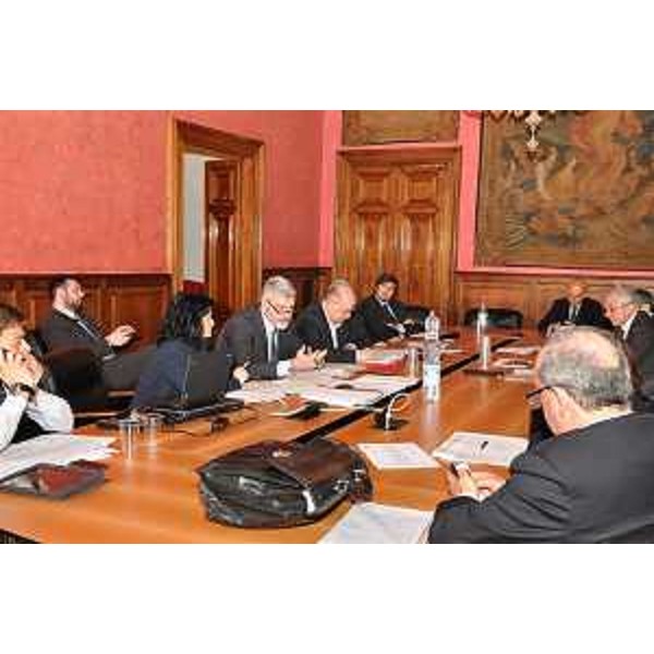 Paolo Panontin (Assessore regionale Protezione civile) durante la Commissione speciale di Protezione civile della Conferenza delle Regioni e delle Province Autonome - Roma 19/02/2014