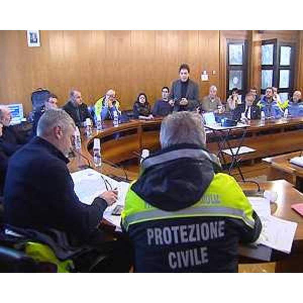 Paolo Panontin (Assessore regionale Protezione civile) nella Sala del Consiglio comunale - Codroipo 22/02/2014