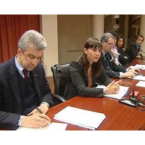 Cesare Damiano (Presidente XI Commissione Lavoro Camera deputati), Debora Serracchiani (Presidente Friuli Venezia Giulia) e Sergio Bolzonello (Vicepresidente FVG e Assessore regionale Attività produttive) - Pordenone 24/02/2014