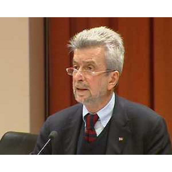 Cesare Damiano (Presidente XI Commissione Lavoro Camera deputati) nel corso della riunione della Commissione Lavoro della Camera dei deputati - Pordenone 24/02/2014
