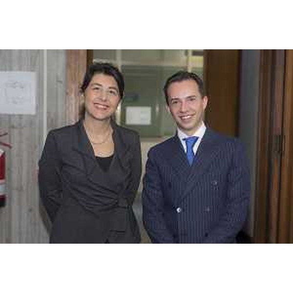 Mariagrazia Santoro (Assessore regionale Infrastrutture e Mobilità) e Luca Fanotto (Sindaco Lignano Sabbiadoro) alla consegna dei lavori per il dragaggio del canale di Lignano - Lignano Sabbiadoro 26/02/2014