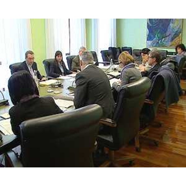 Debora Serracchiani (Presidente Friuli Venezia Giulia) presiede la riunione della Giunta, in Consiglio regionale - Trieste 27/02/2014