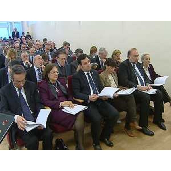F.A.Garufi (Prefetto Trieste), F.Iacop e D.Serracchiani (Presidenti Consiglio e Giunta Regione Friuli Venezia Giulia), R.Cosolini e M.T.Bassa Poropat (Sindaco e presidente Provincia Trieste) all'inaugurazione dell'Anno giudiziario 2014 della Sezione giurisdizionale della Corte dei conti per il Friuli Venezia Giulia - Trieste 28/02/2014