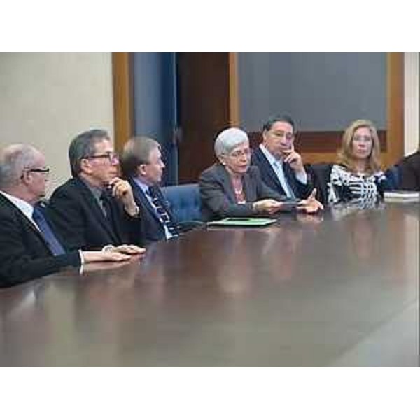 Sindaci della provincia di Gorizia all'incontro con Debora Serracchiani (Presidente Friuli Venezia Giulia), nella sede della CCIAA - Gorizia 03/03/2014