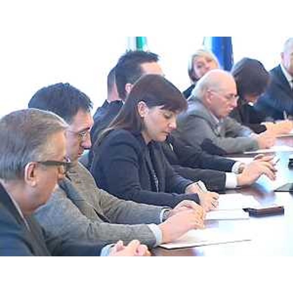 Debora Serracchiani (Presidente Friuli Venezia Giulia) incontra il Consiglio della Camera di Commercio - Gorizia 03/03/2014