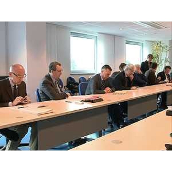 Sergio Bolzonello (Vicepresidente FVG e assessore regionale Attività produttive) alla riunione sulla crisi del Consorzio Cooperativo Latterie Friulane - Udine 03/03/2014