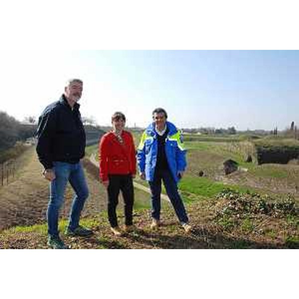 Paolo Panontin (Assessore regionale Protezione civile), Debora Serracchiani (Presidente Friuli Venezia Giulia) e Francesco Martines (Sindaco Palmanova) - Palmanova 08/03/2014