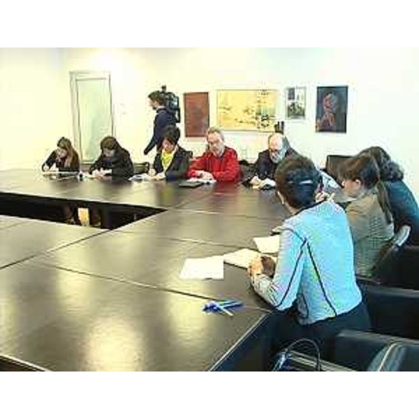 Debora Serracchiani (Presidente Friuli Venezia Giulia) e Mariagrazia Santoro (Assessore regionale Infrastrutture) alla presentazione della relazione sullo stato di evoluzione dei dragaggi per la Laguna di Marano e Grado - Udine 10/03/2014