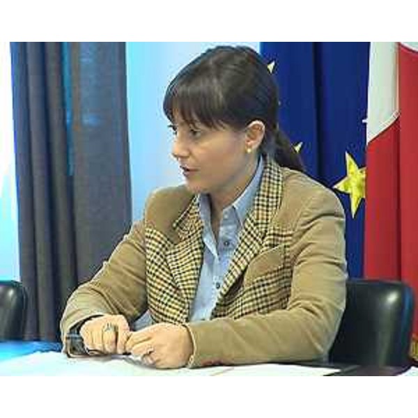 Debora Serracchiani (Presidente Friuli Venezia Giulia) nel corso dell'incontro con rappresentanti dell'autotrasporto - Udine 10/03/2014