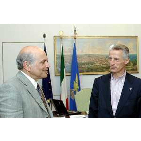 Alex Himelfarb (Ambasciatore Canada in Italia) e Riccardo Illy (Presidente Regione Friuli Venezia Giulia) a Trieste. (Trieste 28/06/07)