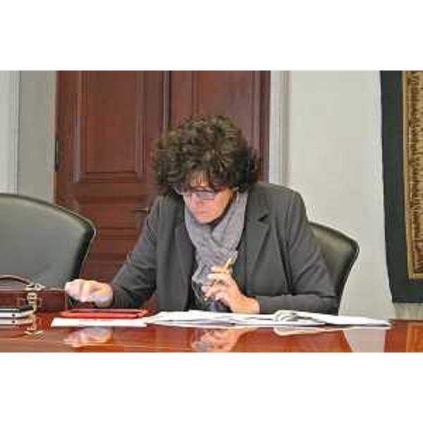 Loredana Panariti (Assessore regionale Lavoro, Formazione, Istruzione, Pari Opportunità, Politiche giovanili e Ricerca) durante la riunione della Giunta regionale - Trieste 14/03/2014