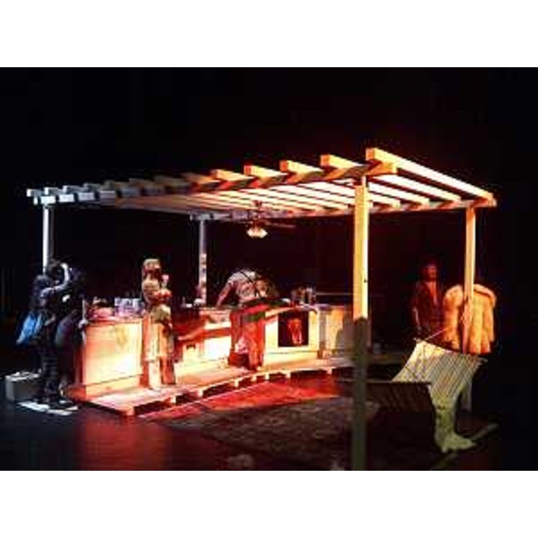 Scena de "Lo zio Vanja" di Nejc Gazvoda su motivi di Anton Pavlovic Cechov per la regia di Ivica Buljan, al Teatro Stabile Sloveno - Trieste 13/03/2014