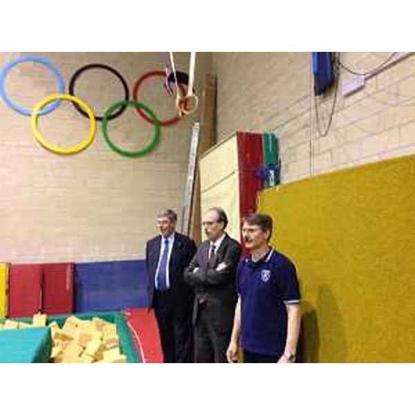 Gianni Torrenti (Assessore regionale Sport) visita le palestre dell'Associazione sportiva dilettantistica di ginnastica "Artistica '81" - Trieste 13/03/2014