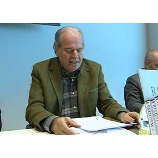 Gabriele Massarutto (Presidente Coro del Friuli Venezia Giulia) alla presentazione di "Ad Vesperas. Tre sere di musica dello spirito" - Udine 19/03/2014