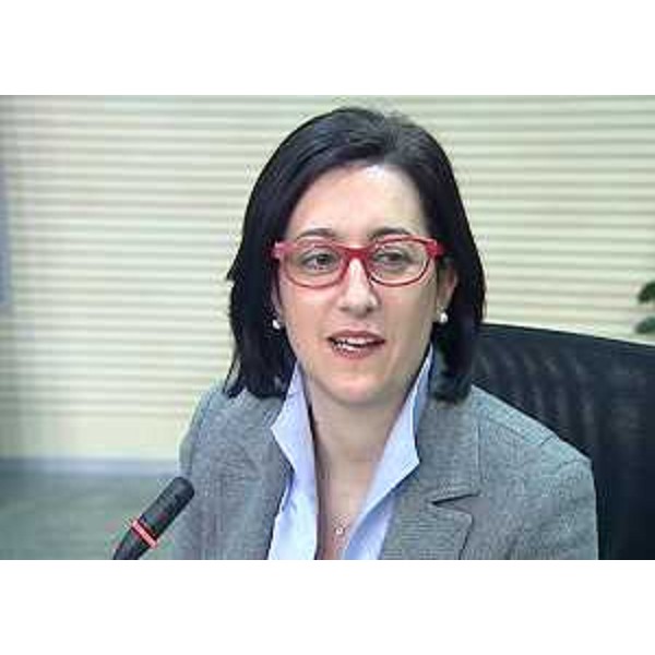 Sara Vito (Assessore Ambiente Regione Friuli Venezia Giulia) interviene al convegno "Portare le Alpi all'Expo 2015: montagne, cibo, ambiente, cultura", al Conference Center del Polo universitario - Gorizia 20/03/2014