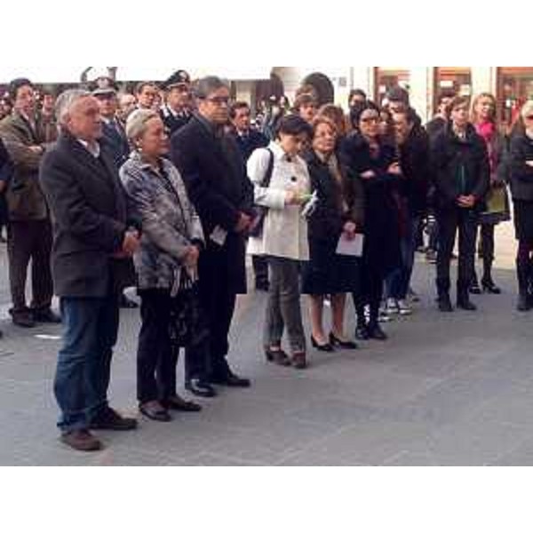Maria Teresa Bassa Poropat (Presidente Provincia Trieste), Francesco Peroni (Assessore regionale Finanze e Patrimonio), Fabiana Martini (Vicesindaco Trieste) e Francesca Adelaide Garufi (Prefetto Trieste) alla celebrazione della "Giornata della memoria e dell'impegno in ricordo delle vittime delle mafie" - Trieste 21/03/2014