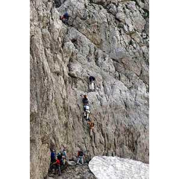 Riccardo Illy (Presidente Regione Friuli Venezia Giulia) e Joerg Haider (Governatore Carinzia, A) hanno inaugurato la nuova "Ferrata dell'Amicizia" sul versante austriaco di Passo Pramollo . (Passo Pramollo 01/07/07)