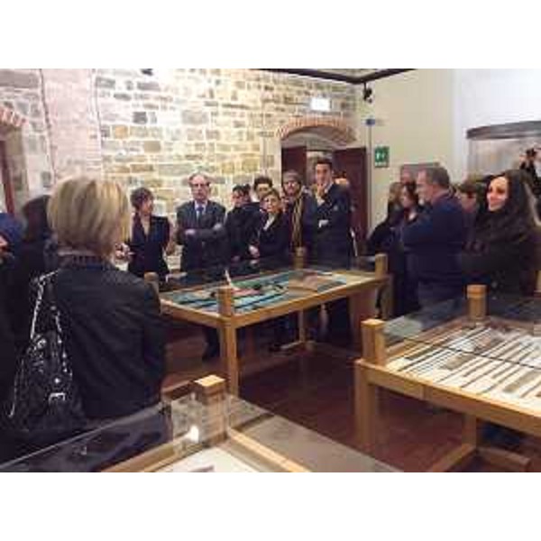 Gianni Torrenti (Assessore regionale Cultura) alla presentazione della nuova ala del Museo della Moda e delle Arti Applicate, a Borgo Castello - Gorizia 28/03/2014