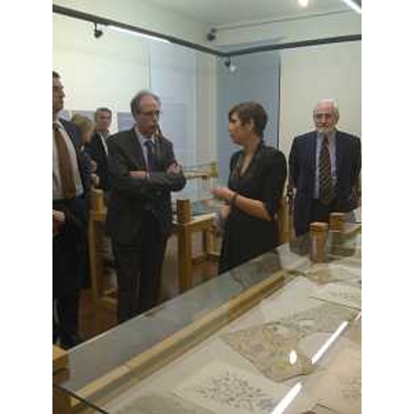 Gianni Torrenti (Assessore regionale Cultura) alla presentazione della nuova ala del Museo della Moda e delle Arti Applicate, a Borgo Castello - Gorizia 28/03/2014