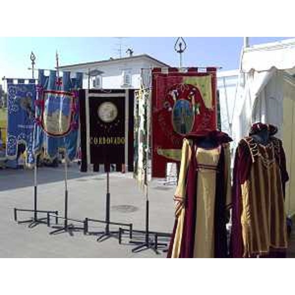 Il centro allestito per la XIV Assemblea nazionale de "I Borghi più belli d'Italia" - Gradisca 29/03/2014