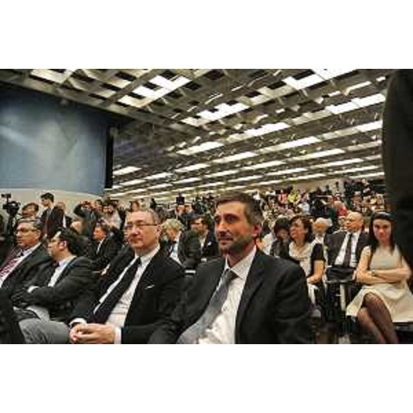 Sergio Bolzonello (Vicepresidente FVG e assessore regionale Risorse agricole e forestali) al convegno inaugurale della quarantottesima edizione di Vinitaly - Verona 06/04/2014