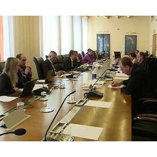 Audizione della I Commissione consiliare sulla situazione di Banca Mediocredito FVG, in Consiglio regionale - Trieste 16/04/2014
