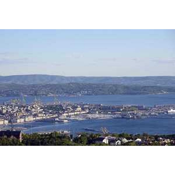 Panorama di Trieste, vista dalla Strada Napoleonica dell'Altipiano Carsico - 17/04/2014