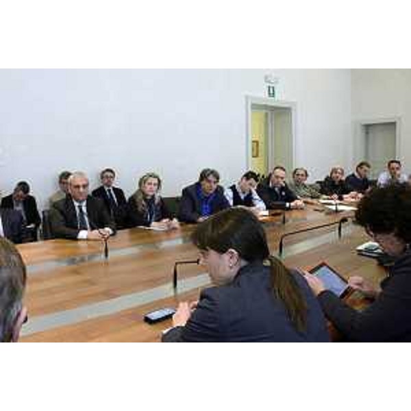 Debora Serracchiani (Presidente Friuli Venezia Giulia) al Tavolo sulla Ferriera di Servola - Trieste 05/05/2014