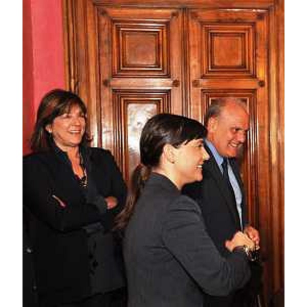 Debora Serracchiani (Presidente Friuli Venezia Giulia) alla presentazione dell'XI edizione del Premio giornalistico internazionale Marco Luchetta, promosso dalla Fondazione Luchetta Ota D'Angelo Hrovatin con la Rai - Roma 07/05/2014