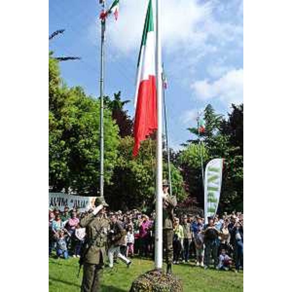 Inaugurazione della Cittadella dell'ottantasettesima Adunata nazionale degli Alpini, in parco Galvani - Pordenone 09/05/2014