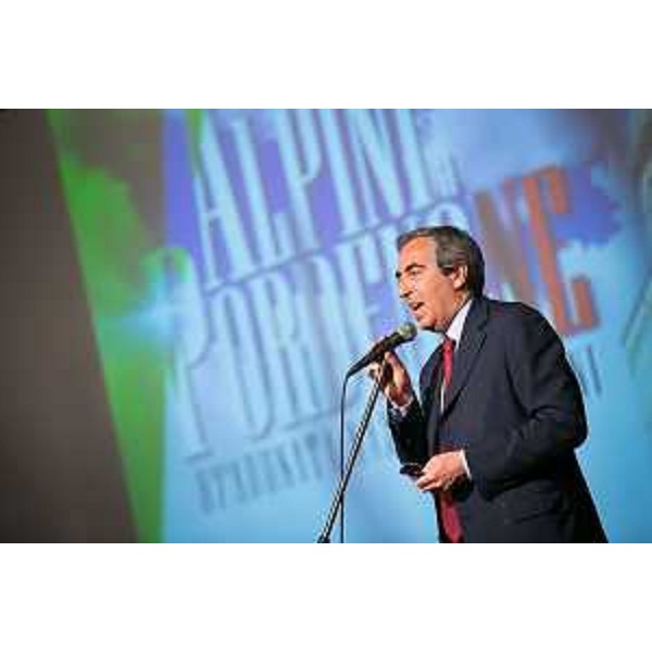 Ottantasettesima Adunata nazionale degli Alpini. Maurizio Gasparri (Vicepresidente Senato) all'incontro tra Penne Nere, città e istituzioni all'Auditorium Concordia - Pordenone 10/05/2014