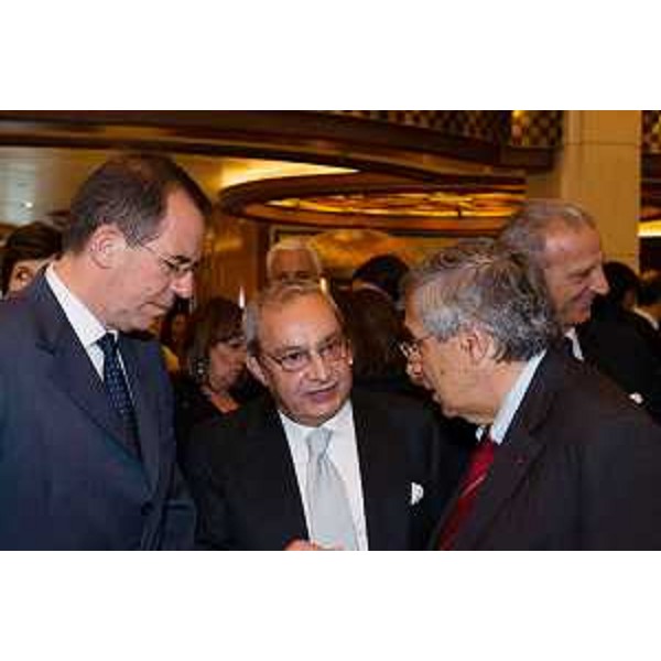 Giovanni Gorno Tempini (Amministratore delegato CDP-Cassa Depositi e Prestiti), Giuseppe Bono (Amministratore delegato Fincantieri S.p.A.) e Franco Bassanini (Presidente CDP-Cassa Depositi e Prestiti) alla cerimonia di consegna della nave da crociera Regal Princess, al Cantiere navale - Monfalcone 11/05/2014