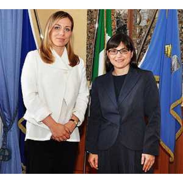Ana Hrustanovic (Ambasciatore Repubblica di Serbia a Roma) e Debora Serracchiani (Presidente Regione Friuli Venezia Giulia) - Roma 20/05/2014