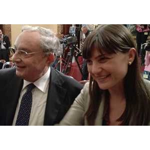 Giuseppe Bono (Amministratore delegato Fincantieri S.p.A.) e Debora Serracchiani (Presidente Regione Friuli Venezia Giulia) - Roma 22/05/2014
