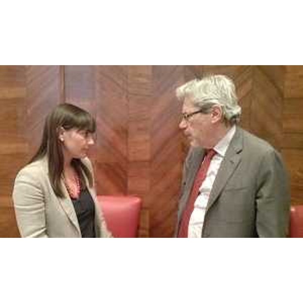 Debora Serracchiani (Presidente Regione Friuli Venezia Giulia) e Claudio De Vincenti (Viceministro Sviluppo Economico) - Roma 22/05/2014