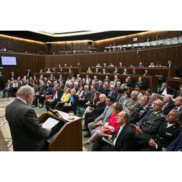 Gaetano Silvestri (Presidente Corte Costituzionale) interviene alla cerimonia del cinquantesimo anniversario della prima seduta dell'Assemblea regionale del Friuli Venezia Giulia - Trieste 26/05/2014