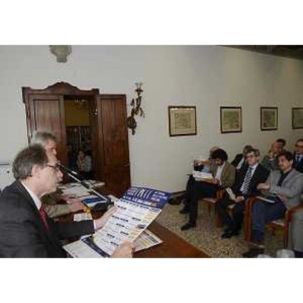 Gianni Torrenti (Assessore regionale Cultura) alla presentazione della "Settimana della Cultura Friulana" - Udine 28/05/2014