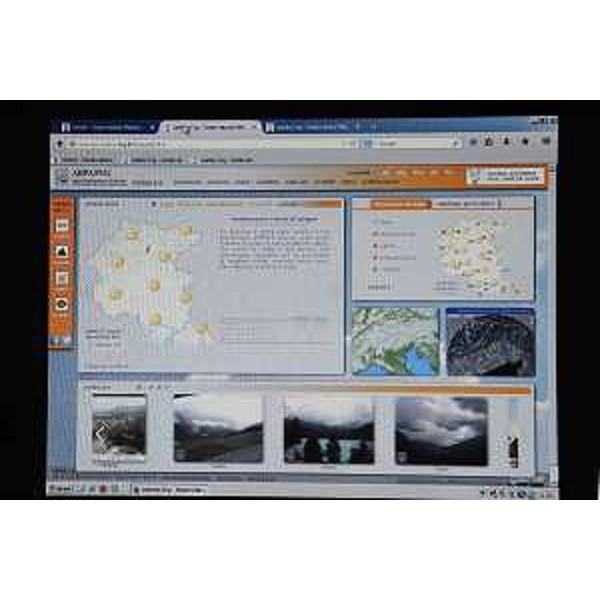 Schermata del nuovo portale Meteo FVG a cura di OSMER-Osservatorio Meteorologico Regionale dell'ARPA-Agenzia Regionale per la Protezione dell'Ambiente del FVG - Trieste 03/06/2014