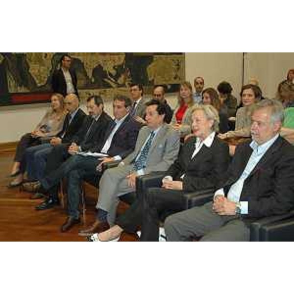 Giuseppe Padulano (Questore Trieste) e Maria Teresa Bassa Poropat (Presidente Provincia Trieste) alla presentazione dell'XI edizione del Premio giornalistico internazionale Marco Luchetta - Trieste 05/06/2014