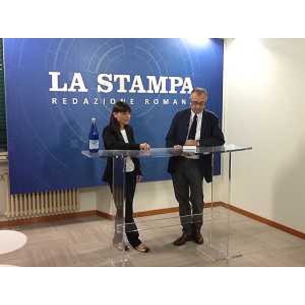 Debora Serracchiani (Presidente Regione Friuli Venezia Giulia) ospite nella redazione romana del quotidiano La Stampa di Torino - Roma 05/06/2014