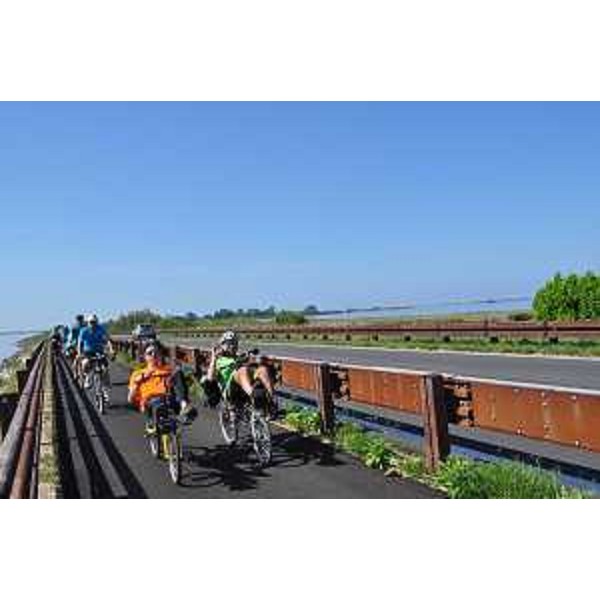 Il tratto Grado-Palmanova nel giorno della festa per la conclusione del Progetto europeo CAAR-Ciclovia Alpe Adria Radweg - 08/06/2014