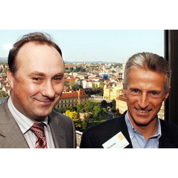 Riccardo Illy con Damir Polancec (Vice Primo Ministro Croazia) (Zagabria, 10/05/06)