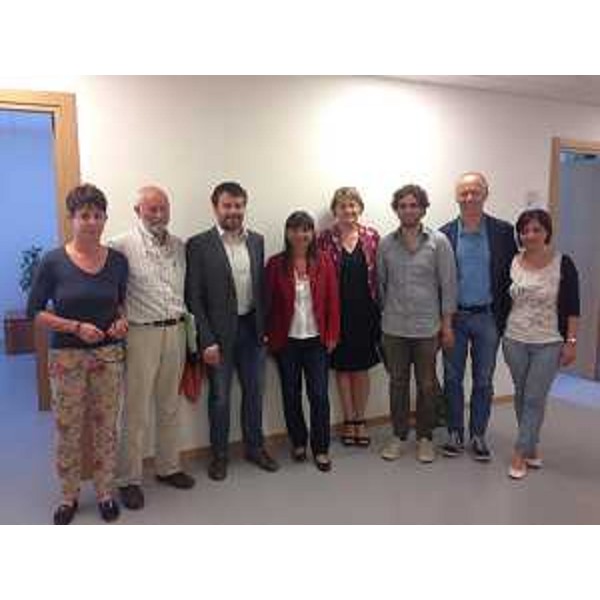 Debora Serracchiani (Presidente Regione Friuli Venezia Giulia) con il sindaco Francesco Brollo e la Giunta comunale - Tolmezzo 17/06/2014