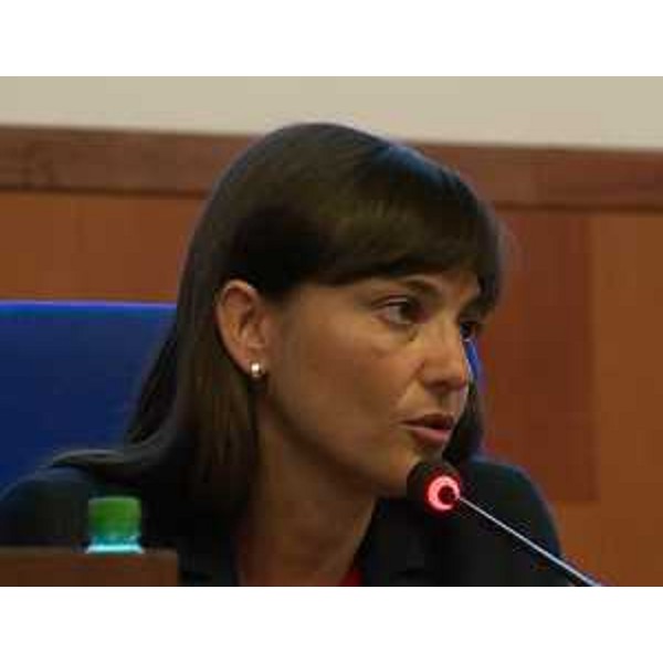 Debora Serracchiani (Presidente Regione Friuli Venezia Giulia) alla seconda Conferenza nazionale delle Servitù Militari - Città militare della Cecchignola, Roma, 19/06/2014