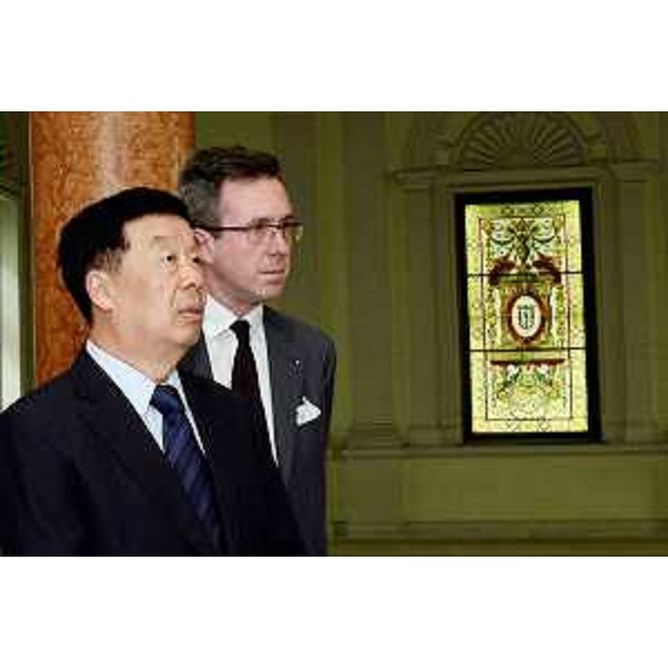 Ma Zehua [Chairman COSCO-China Ocean Shipping (Group) Company] visita lo storico palazzo dell'ex Lloyd Austriaco che ora ospita la sede della Regione Friuli Venezia Giulia - Trieste 23/06/2014