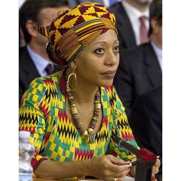 Samia Yaba Nkrumah, presidente e leader del Convention People's Party e fondatrice del KNAC (Kwame Nkrumah Pan African Centre), vincitrice del quarto Pilosio Building Peace Award - 25/06/2014