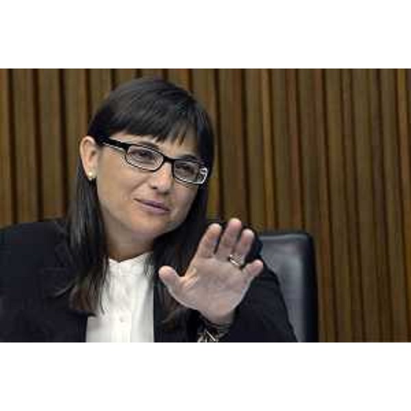 Debora Serracchiani (Presidente Regione Friuli Venezia Giulia) nell'Aula del Consiglio regionale - Trieste 26/06/2014