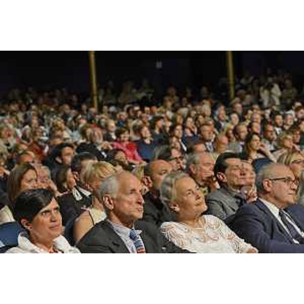 Miloš Budin (Presidente ilRossetti Teatro Stabile del FVG) e Maria Teresa Bassa Poropat (Presidente Provincia Trieste) alla serata "I nostri Angeli" del Premio giornalistico internazionale Marco Luchetta, al Teatro Stabile Rossetti - Trieste 03/07/2014