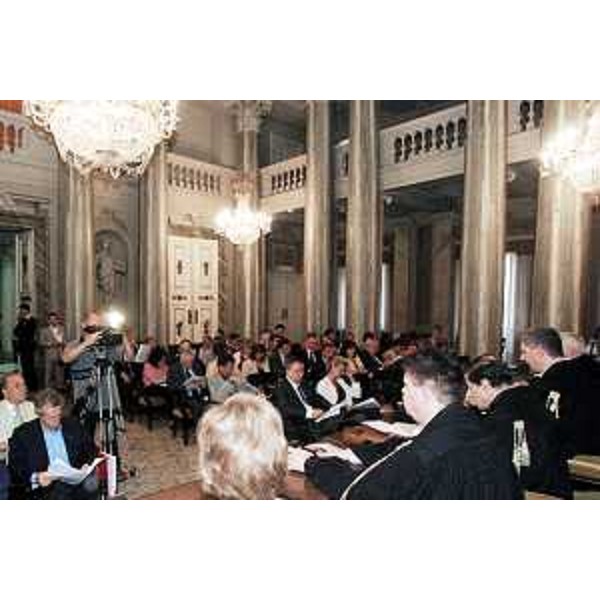 Riccardo Illy (Presidente Regione Friuli Venezia Giulia) alla seduta della Corte dei conti sulla parificazione del bilancio regionale 2006. (Trieste 24/07/07)